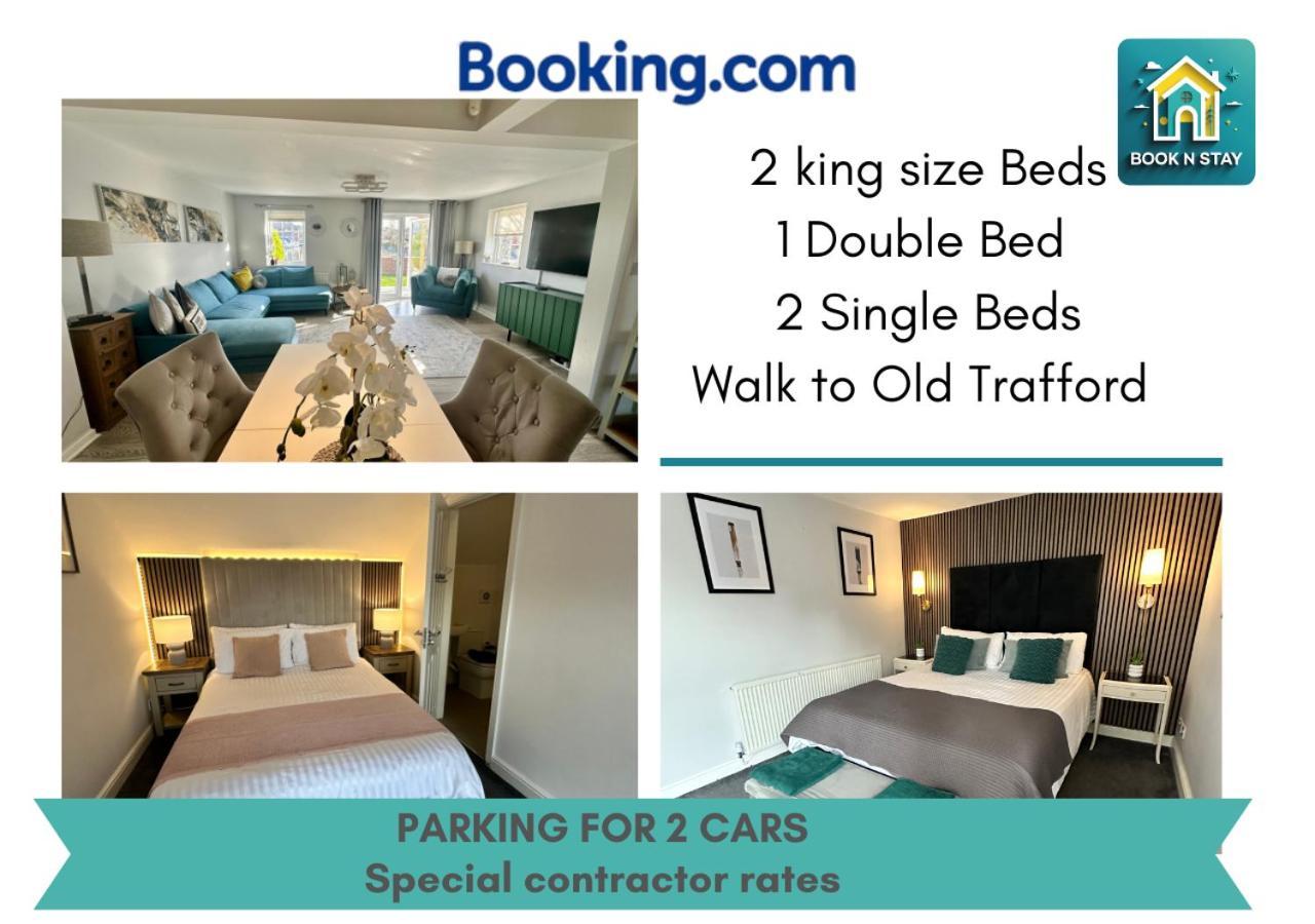 Waterside Mufc & Trafford Centre Townhouse 4 Bedroom Free Parking Манчестер Экстерьер фото